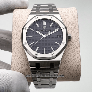 Royal Oak stainless steel black dial Super Clone