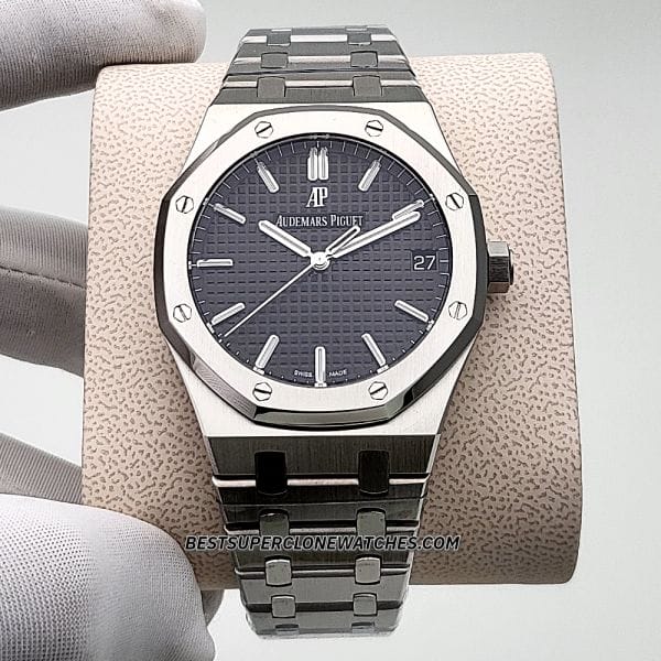 Royal Oak stainless steel black dial Super Clone