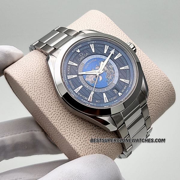 Omega Aqua Terra GMT worldtimer clone watch