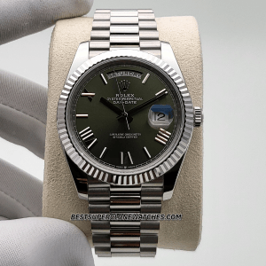 Rolex Day-Date 228236 olive green dial clone