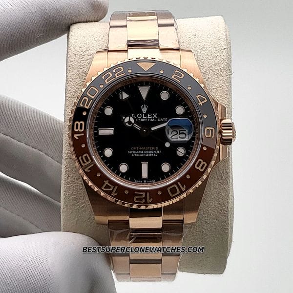 Everose gold Rolex GMT Master II Super Clone