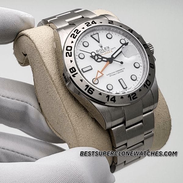 Fake Rolex Explorer 224270 with automatic movement imitation and Oystersteel case