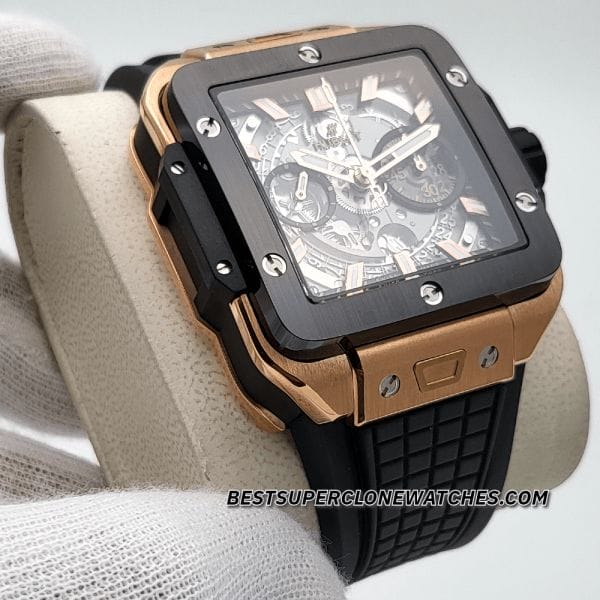 hublot square bang unico titanium clone