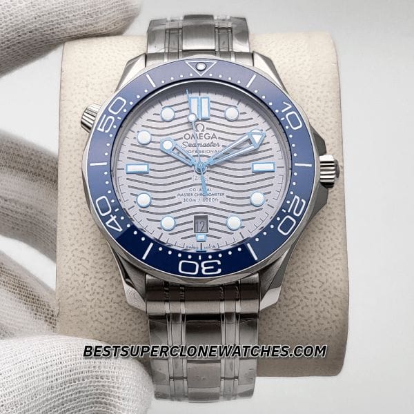 omega diver 300m grey dial replica