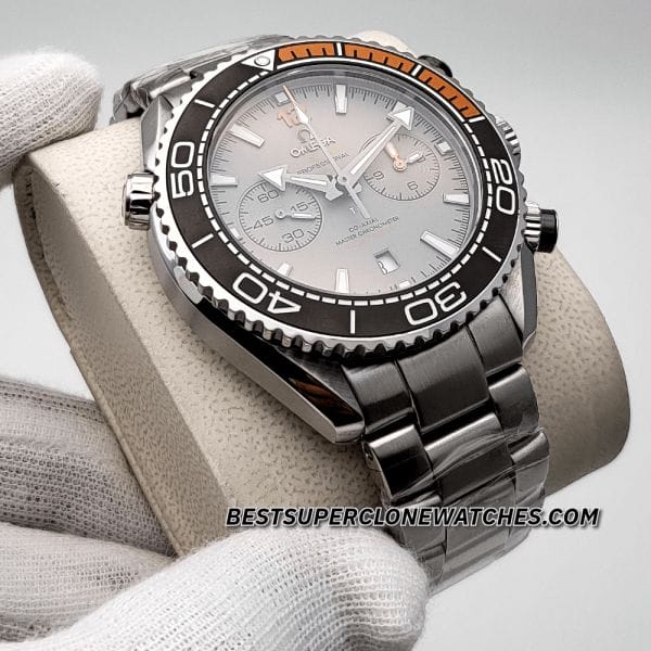 omega planet ocean chronograph titanium clone