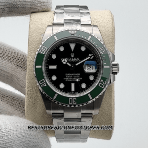 1:1 Swiss replica of Rolex Submariner 126610LV with sapphire crystal and date magnifier