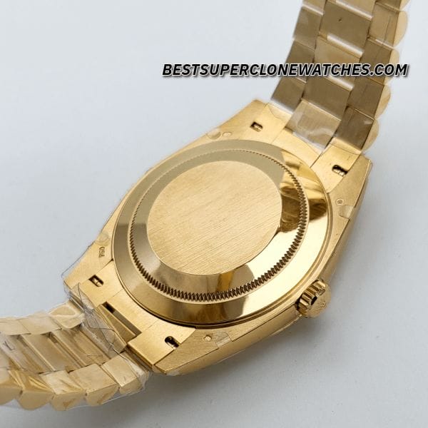 Swiss super clone Rolex Day-Date watch with 3255 movement and presidential bracelet