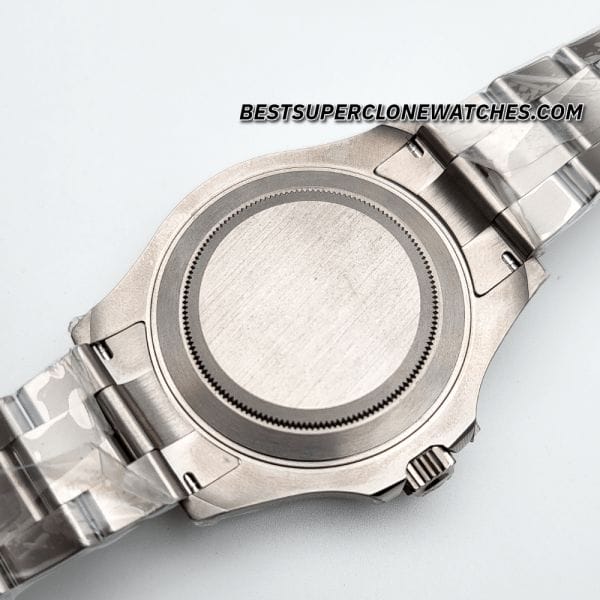 Swiss super clone Rolex Yacht-Master 226627 with lightweight RLX titanium case, featuring a black dial design