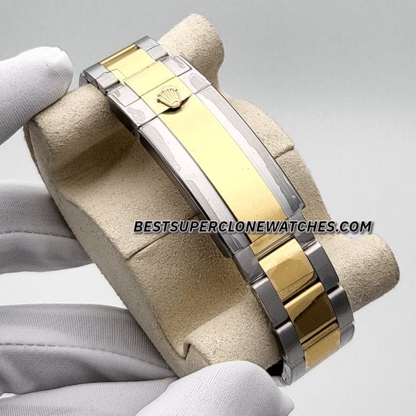 Super clone Rolex Sea-Dweller 126603 featuring combination of Oystersteel and yellow gold bezel