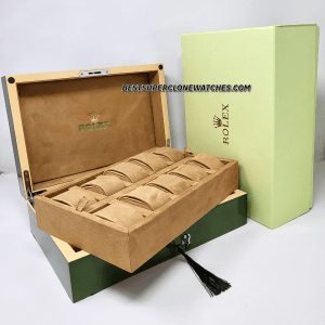 Rolex Watch Box Case Storage Multi 10 Watch Green Display