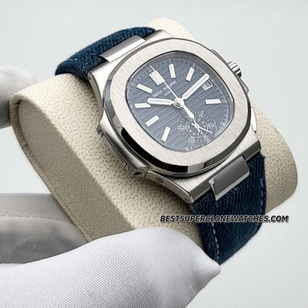 Patek Nautilus blue-gray dial replica