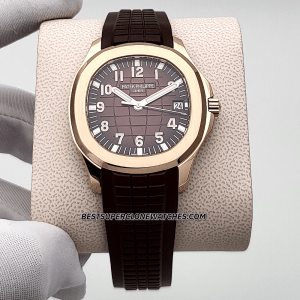 Aquanaut rose gold brown dial Super Clone