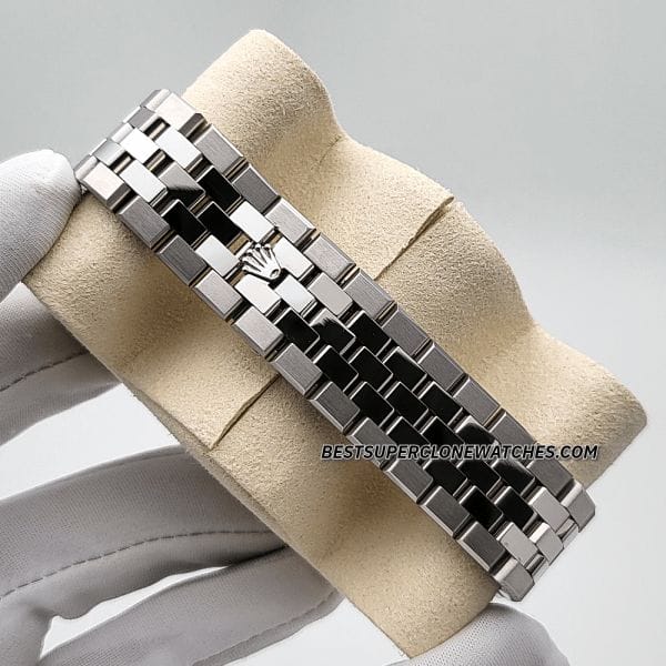 Buy Rolex Land-Dweller 40mm Platinum Ice Blue Honeycomb Motif Dial 7135 Swiss Super Clone Watch
