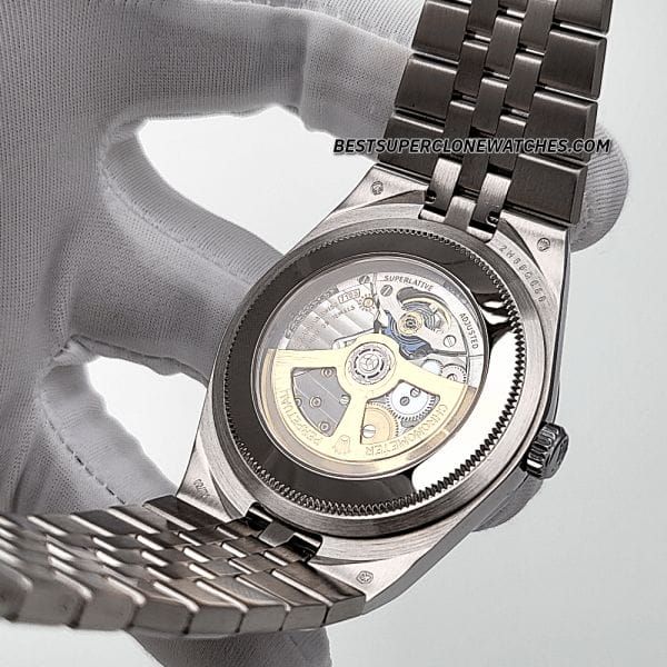 High-quality replica Rolex Land-Dweller white gold oystersteel watch