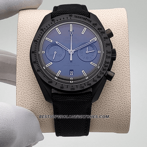 Omega Speedmaster Dark Side Of the Moon 44.25mm Black Ceramic On Coated Nylon Fabric Strap 9300 Swiss Super Clone Watch Ref : 311.92.44.51.01.005
