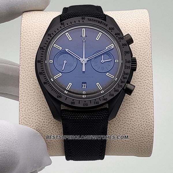 Omega Speedmaster Dark Side Of the Moon 44.25mm Black Ceramic On Coated Nylon Fabric Strap 9300 Swiss Super Clone Watch Ref : 311.92.44.51.01.005